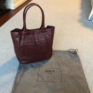 Authentic Crocodile Skin Tote Bag Handbag